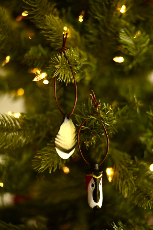 Wood Duck Flank Feather Ornament